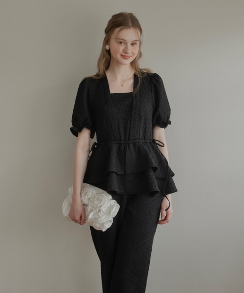 JUMELLE（ジュメロ）の「【結婚式/オケージョン】ペプラムパンツドレス（ドレス・レディース・ブラック・SMALL/MEDIUM）」の14枚目の写真