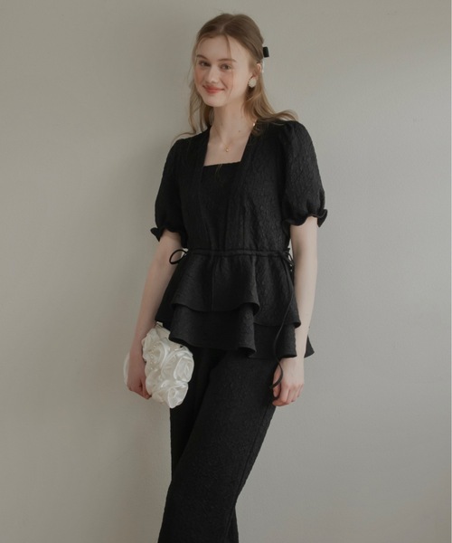 JUMELLE（ジュメロ）の「【結婚式/オケージョン】ペプラムパンツドレス（ドレス・レディース・ブラック・SMALL/MEDIUM）」の15枚目の写真