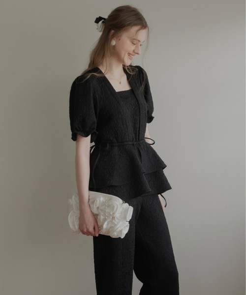 JUMELLE（ジュメロ）の「【結婚式/オケージョン】ペプラムパンツドレス（ドレス・レディース・ブラック・SMALL/MEDIUM）」の16枚目の写真