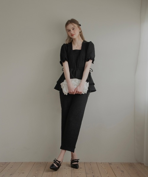 JUMELLE（ジュメロ）の「【結婚式/オケージョン】ペプラムパンツドレス（ドレス・レディース・ブラック・SMALL/MEDIUM）」の19枚目の写真