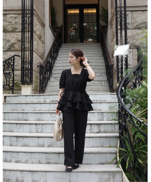 JUMELLE（ジュメロ）の「【結婚式/オケージョン】ペプラムパンツドレス（ドレス・レディース・ブラック・SMALL/MEDIUM）」の8枚目の写真