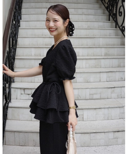 JUMELLE（ジュメロ）の「【結婚式/オケージョン】ペプラムパンツドレス（ドレス・レディース・ブラック・SMALL/MEDIUM）」の22枚目の写真