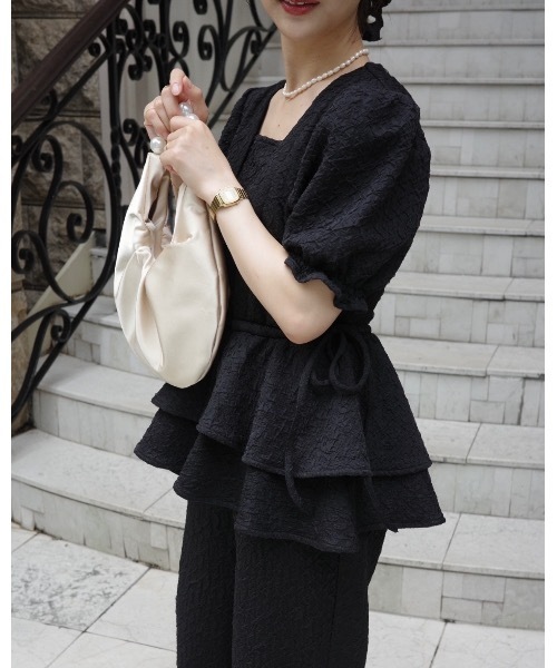 JUMELLE(ジュメロ)の「【結婚式/オケージョン】ペプラムパンツドレス(ドレス・レディース・ブラック・SMALL/MEDIUM)」の20枚目の写真