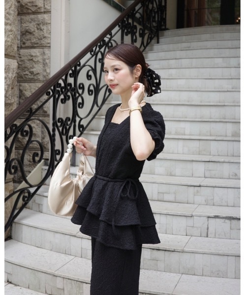JUMELLE(ジュメロ)の「【結婚式/オケージョン】ペプラムパンツドレス(ドレス・レディース・ブラック・SMALL/MEDIUM)」の21枚目の写真