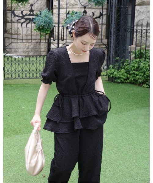 JUMELLE（ジュメロ）の「【結婚式/オケージョン】ペプラムパンツドレス（ドレス・レディース・ブラック・SMALL/MEDIUM）」の9枚目の写真