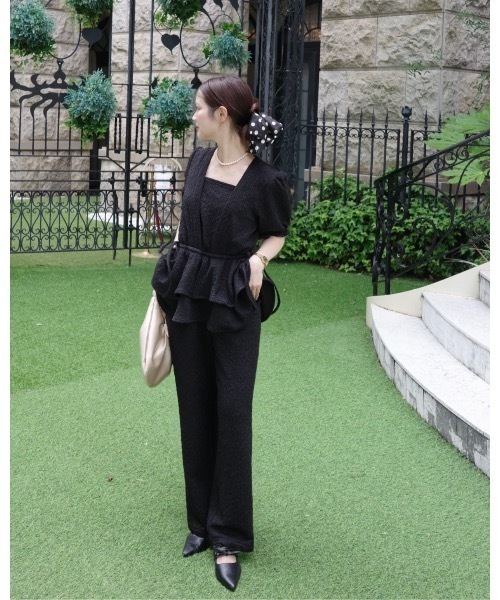 JUMELLE(ジュメロ)の「【結婚式/オケージョン】ペプラムパンツドレス(ドレス・レディース・ブラック・SMALL/MEDIUM)」の22枚目の写真