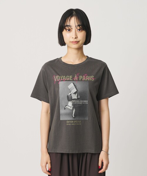TRICOMER(トリコメル)の「<TRICOMER>VOYAGE プリントTシャツ(Tシャツ/カットソー・レディース・ダークグレー・FREE)」の12枚目の写真