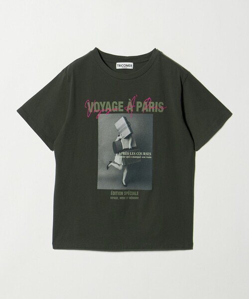TRICOMER(トリコメル)の「<TRICOMER>VOYAGE プリントTシャツ(Tシャツ/カットソー・レディース・ダークグレー・FREE)」の9枚目の写真