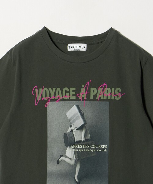 TRICOMER(トリコメル)の「<TRICOMER>VOYAGE プリントTシャツ(Tシャツ/カットソー・レディース・ダークグレー・FREE)」の7枚目の写真