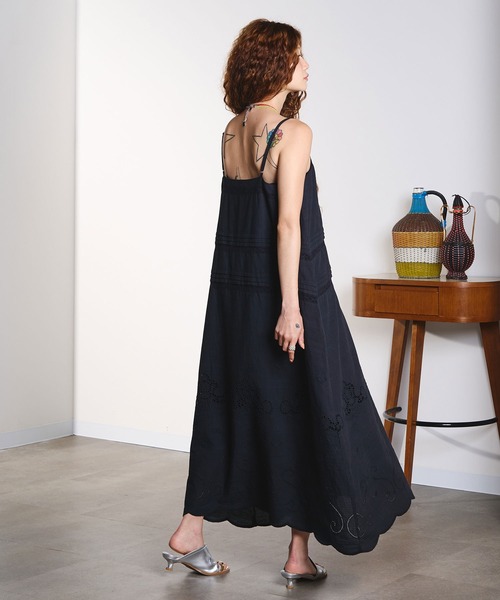 HLAADA(フラーダ)の「HLAADA for ROSEBUD/SCHIFFLI CAMI DRESS(ワンピース・レディース・オフホワイト/ブラック・ONE SIZE)」の17枚目の写真