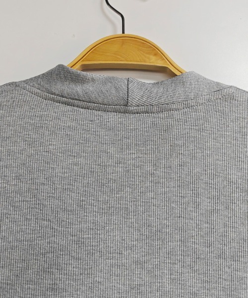 ONEP STAR(ワンピスター)の「カシュクールギャザーカットソー(Tシャツ/カットソー・レディース・グレー/ブラック・LARGE/MEDIUM/X-LARGE)」の11枚目の写真