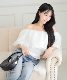 ALLuRing ChaRm | Slim Off-shoulder Blouse / スリムオフショルダーブラウス(Tシャツ/カットソー)