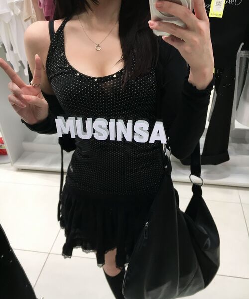 OURSAYSOUR(アワーセイアワー)の「ドットスタッズホルターネックタンクトップブラック(Tシャツ/カットソー・レディース・ブラック・FREE)」の9枚目の写真