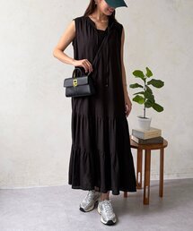 リネンスキッパーティアードワンピース