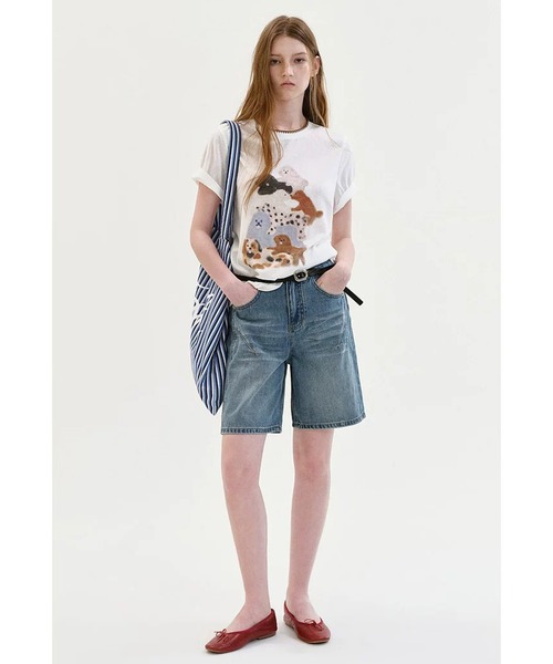 Fano Studios(ファノ ストゥディオズ)の「ドッグモチーフ イラストプリントTシャツ FX26S348【Fano Studios】【2026SS】(Tシャツ/カットソー・レディース・ホワイト・S/M/L)」の8枚目の写真