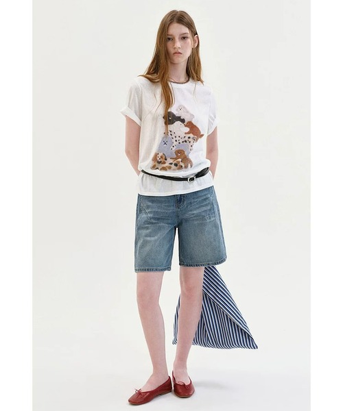 Fano Studios(ファノ ストゥディオズ)の「ドッグモチーフ イラストプリントTシャツ FX26S348【Fano Studios】【2026SS】(Tシャツ/カットソー・レディース・ホワイト・S/M/L)」の9枚目の写真