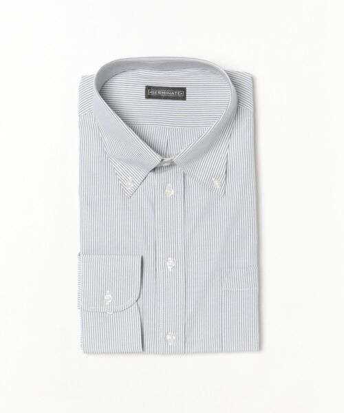 TETE HOMME(テットオム)の「アソート T/Cドレスシャツ / ボタンダウンビジネスシャツ(シャツ/ブラウス・メンズ・ブルー/サックスブルー/ブラック系1/ホワイト系1・MEDIUM/LARGE/X-LARGE)」の2枚目の写真