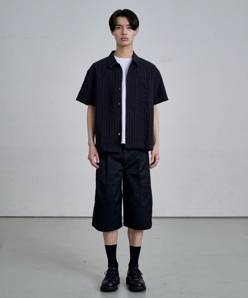 THE CLE(ザクレ)の「COTTON WIDE SHORTS / コットンワイドショーツ(その他パンツ・メンズ・ベージュ/ブラック・SMALL/MEDIUM/LARGE)」の3枚目の写真