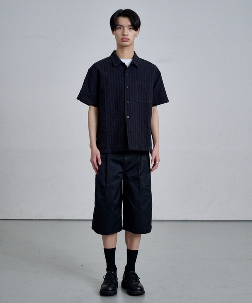 THE CLE(ザクレ)の「COTTON WIDE SHORTS / コットンワイドショーツ(その他パンツ・メンズ・ベージュ/ブラック・SMALL/MEDIUM/LARGE)」の4枚目の写真