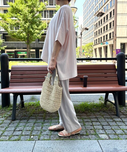 Jena espace merveilleux(ジェナ エスパスメルヴェイユ)の「リネンライクシャツ(シャツ/ブラウス・レディース・ピンク/オフホワイト/イエロー・FREE)」の15枚目の写真