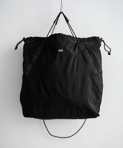 MEI（メイ）の「MEI メイ DRAW TOTE 2WAYドローコードトートバッグ/ショルダーバッグ（トートバッグ・メンズ・ベージュ/ブラック・FREE）」の18枚目の写真
