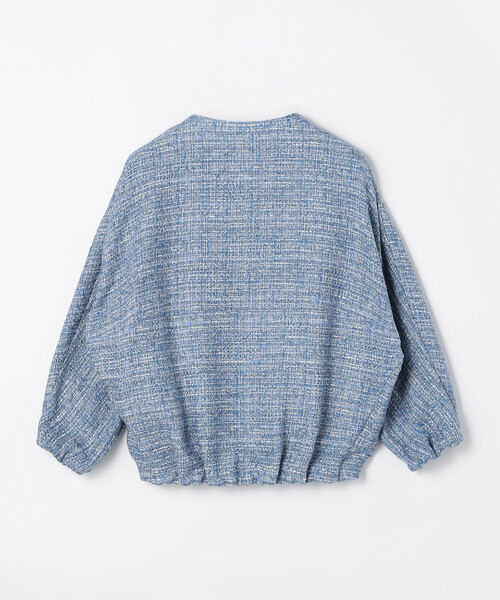 K.T KIYOKO TAKASE(キヨコタカセ)の「〔 TALLサイズ 〕Like Denimツイード ブルゾン(ブルゾン・レディース・ブルー系その他・15号)」の3枚目の写真
