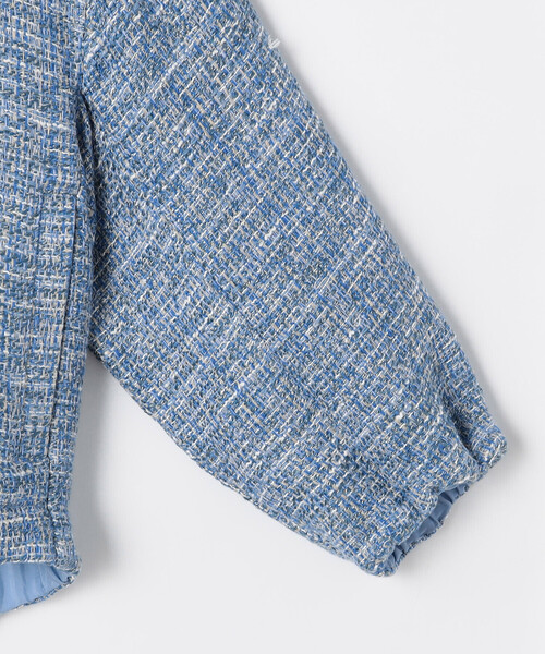 K.T KIYOKO TAKASE(キヨコタカセ)の「〔 TALLサイズ 〕Like Denimツイード ブルゾン(ブルゾン・レディース・ブルー系その他・15号)」の5枚目の写真