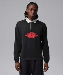 JORDAN BRAND | ジョーダン フライト エッセンシャル メンズ ラグビー トップス / Jordan Flight Essentials Men's Rugby Top IM9148-010 Black(ポロシャツ)