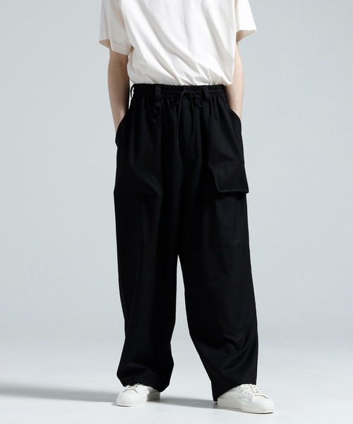 Y-3(ワイスリー)の「Y-3 WOOL WIDE PANTS(その他パンツ・メンズ・ブラック・X-SMALL/X-LARGE/LARGE/MEDIUM/SMALL)」の1枚目の写真