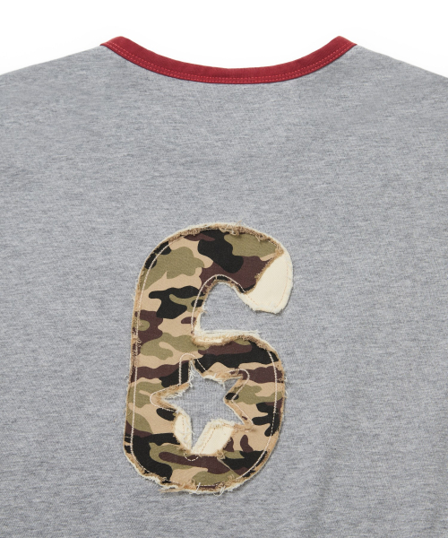 FERNOV(ペルノブ)の「6 カモアプリケリングTシャツ グレー(Tシャツ/カットソー・メンズ・その他・1/2/3)」の6枚目の写真