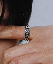 WSM011 Bold Chain Ring