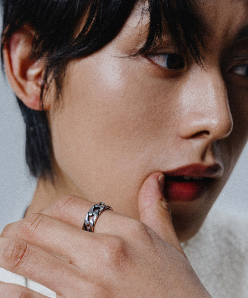 SCALETTOBLACK（スカーレットブラック）の「WSM011 Bold Chain Ring（リング・レディース・その他・8/9/7）」の3枚目の写真