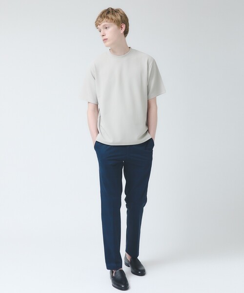 ABAHOUSE GRAY(アバハウスグレイ)の「【ヘリンボーン柄】ジャガード モックネック 半袖 Tシャツ(Tシャツ/カットソー・メンズ・ホワイト/ブラック/グレイッシュベージュ/ブラウン・46/48)」の14枚目の写真