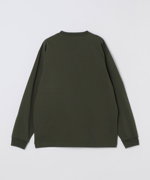 SHIPS any(シップス エニィ)の「【WEB限定】〈洗濯機可能〉リラックス ナイロンポケット クルーネック Tシャツ(ロンT)◇(Tシャツ/カットソー・メンズ・ネイビー/オリーブ/ホワイト・LARGE/MEDIUM/SMALL/X-LARGE)」の15枚目の写真