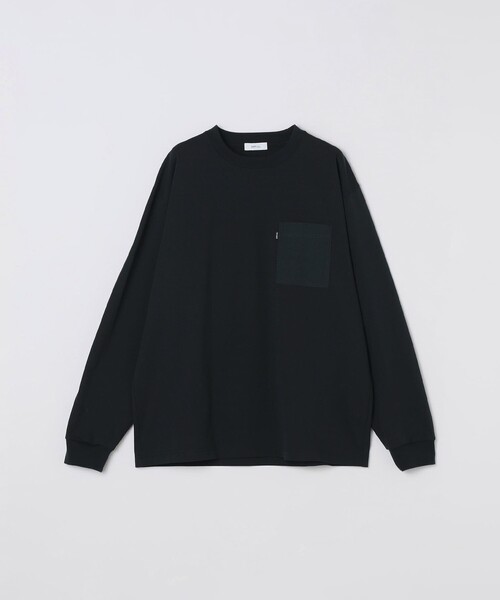 SHIPS any(シップス エニィ)の「【WEB限定】〈洗濯機可能〉リラックス ナイロンポケット クルーネック Tシャツ(ロンT)◇(Tシャツ/カットソー・メンズ・ネイビー/オリーブ/ホワイト・LARGE/MEDIUM/SMALL/X-LARGE)」の18枚目の写真