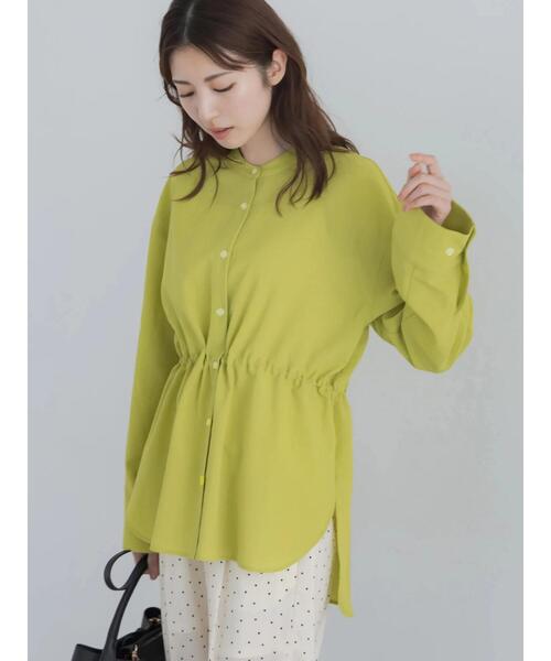 Te chichi(テチチ)の「【高通気】ドロストシャツ(セットアップ可)(シャツ/ブラウス・レディース・オフホワイト/イエロー/ブラック・F)」の3枚目の写真