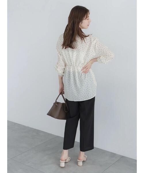 Te chichi(テチチ)の「【高通気】ドロストシャツ(セットアップ可)(シャツ/ブラウス・レディース・オフホワイト/イエロー/ブラック・F)」の17枚目の写真