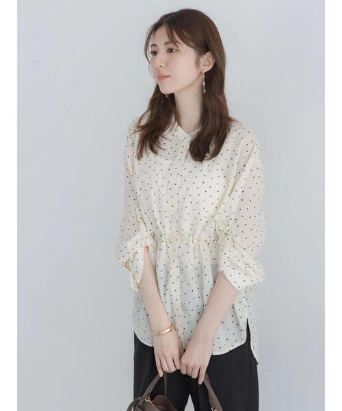 Te chichi(テチチ)の「【高通気】ドロストシャツ(セットアップ可)(シャツ/ブラウス・レディース・オフホワイト/イエロー/ブラック・F)」の18枚目の写真
