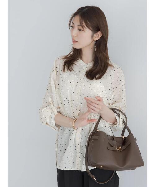 Te chichi(テチチ)の「【高通気】ドロストシャツ(セットアップ可)(シャツ/ブラウス・レディース・オフホワイト/イエロー/ブラック・F)」の21枚目の写真