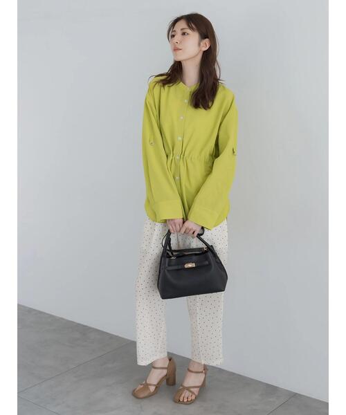 Te chichi(テチチ)の「【高通気】ドロストシャツ(セットアップ可)(シャツ/ブラウス・レディース・オフホワイト/イエロー/ブラック・F)」の4枚目の写真