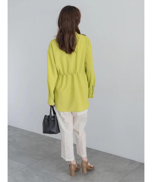 Te chichi(テチチ)の「【高通気】ドロストシャツ(セットアップ可)(シャツ/ブラウス・レディース・オフホワイト/イエロー/ブラック・F)」の5枚目の写真