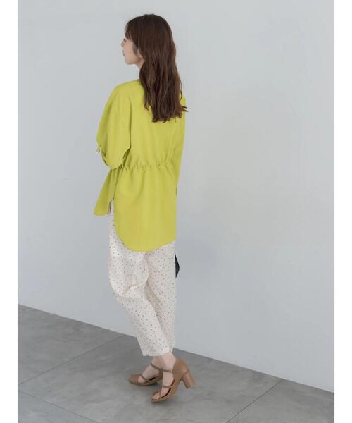 Te chichi(テチチ)の「【高通気】ドロストシャツ(セットアップ可)(シャツ/ブラウス・レディース・オフホワイト/イエロー/ブラック・F)」の6枚目の写真