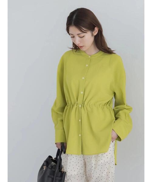 Te chichi(テチチ)の「【高通気】ドロストシャツ(セットアップ可)(シャツ/ブラウス・レディース・オフホワイト/イエロー/ブラック・F)」の7枚目の写真