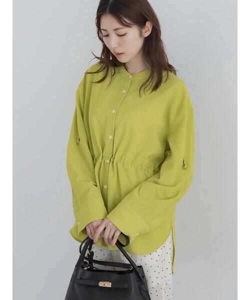 Te chichi(テチチ)の「【高通気】ドロストシャツ(セットアップ可)(シャツ/ブラウス・レディース・オフホワイト/イエロー/ブラック・F)」の8枚目の写真