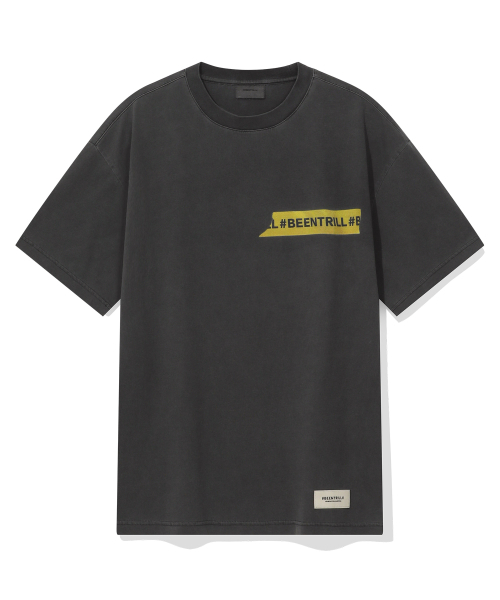 BEENTRILL(ビントリル)の「ヴィンテージテーピングワンポイントダイング半袖Tシャツ(ブラック)(Tシャツ/カットソー・レディース・その他・SMALL/MEDIUM/LARGE/X-LARGE)」の1枚目の写真