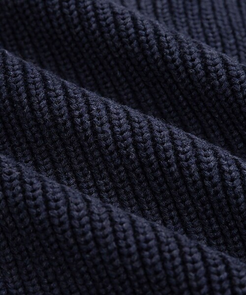 BROOKS BROTHERS(ブルックスブラザーズ)の「スーピマコットン イングリッシュリブ モックネックカーディガン(カーディガン/ボレロ・メンズ・ネイビー・MEDIUM/SMALL/LARGE)」の4枚目の写真