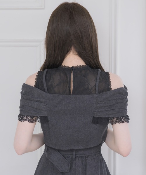 couture BY ROJITA(クチュールバイロジータ)の「【セットアップ対応】リボンオフショルトップス(その他トップス・レディース・ブラック/ピンクベージュ・FREE)」の12枚目の写真