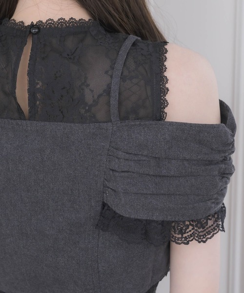 couture BY ROJITA(クチュールバイロジータ)の「【セットアップ対応】リボンオフショルトップス(その他トップス・レディース・ブラック/ピンクベージュ・FREE)」の15枚目の写真