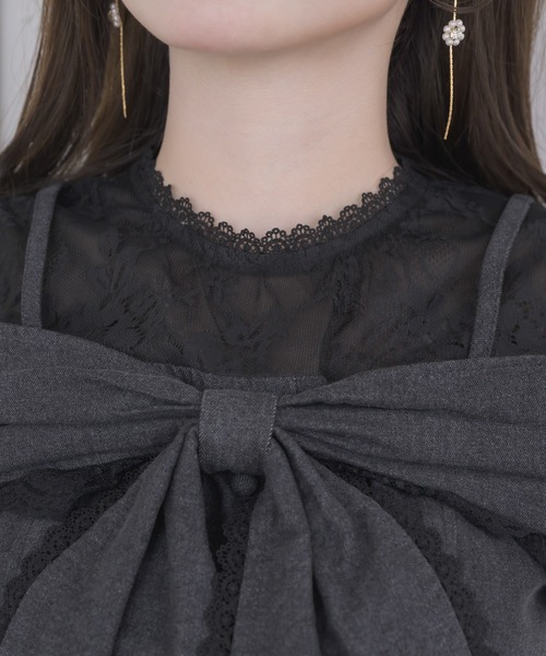 couture BY ROJITA(クチュールバイロジータ)の「【セットアップ対応】リボンオフショルトップス(その他トップス・レディース・ブラック/ピンクベージュ・FREE)」の16枚目の写真