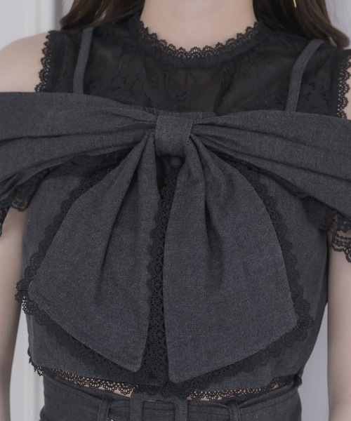 couture BY ROJITA(クチュールバイロジータ)の「【セットアップ対応】リボンオフショルトップス(その他トップス・レディース・ブラック/ピンクベージュ・FREE)」の17枚目の写真